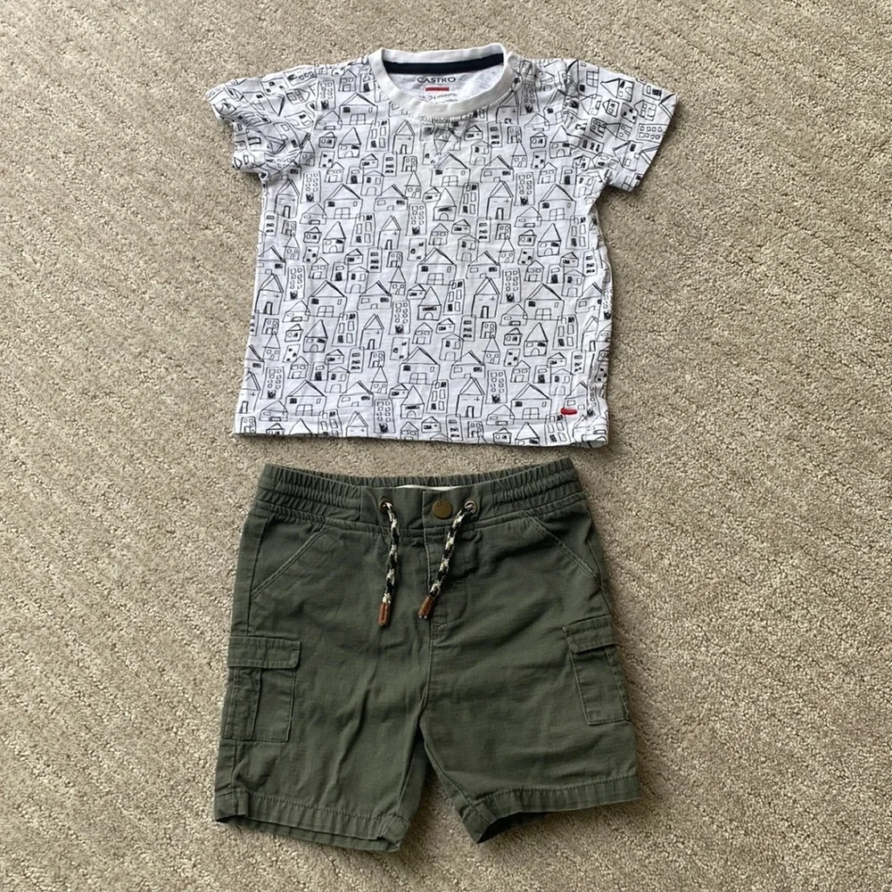 Israel’s Castro Kids 2 piece Shorts and Tshirt Outfit